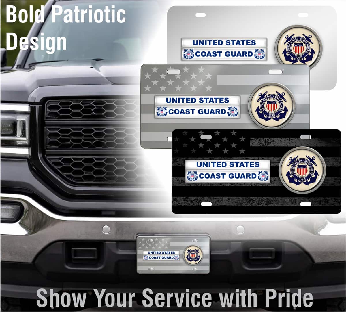 Duty Honor Courage Thin Blue Line - Stainless Steel Car License Plate Duty Honor Courage Thin Blue Line - Stainless Steel Car License Plate